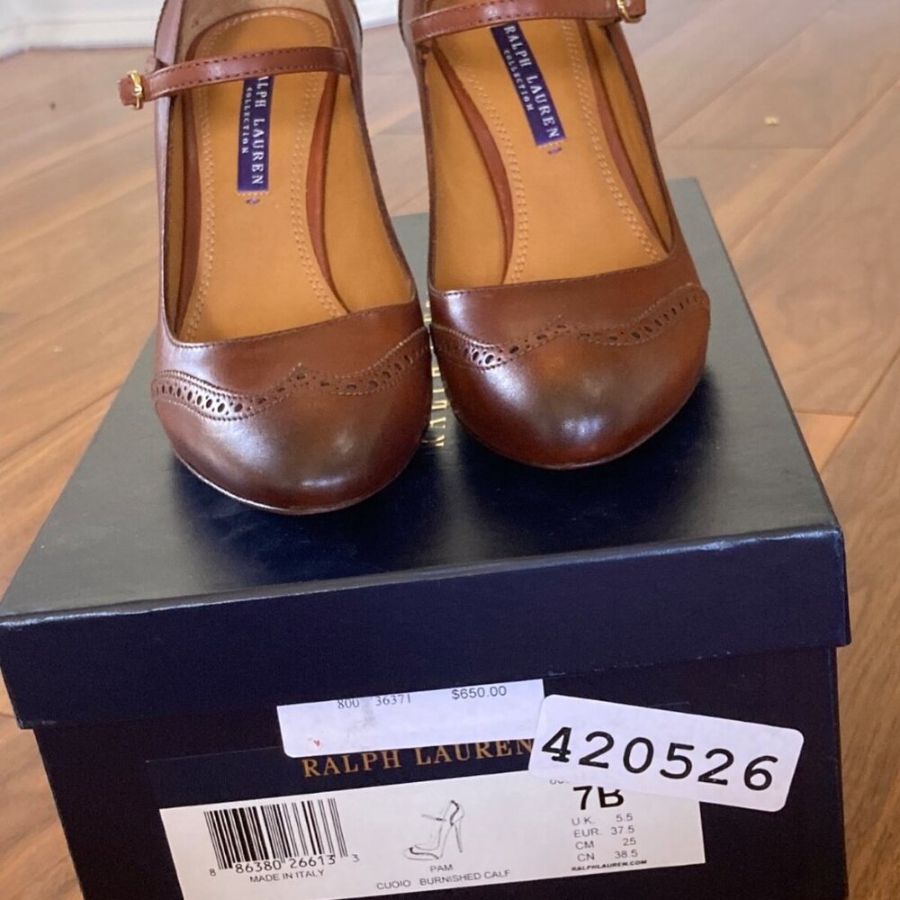 Ralph Lauren purple label Mary Jane pumps NIB